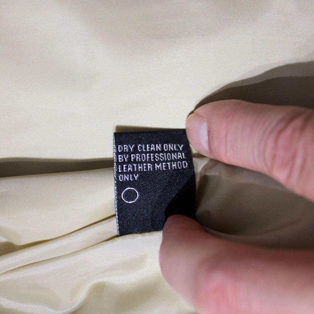 Michael Simon Ruffled Leather Jacket Beige Gold Sparkle Women Size M (B4) - Picture 13 of 16